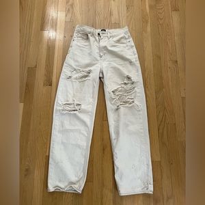BDG Urban Outfitters High Rise Baggy Tan Jeans